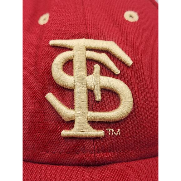 Florida State Seminoles Hat Cap Mens 6 3/4 Red Football New Era Concealer Flex - Picture 5 of 8